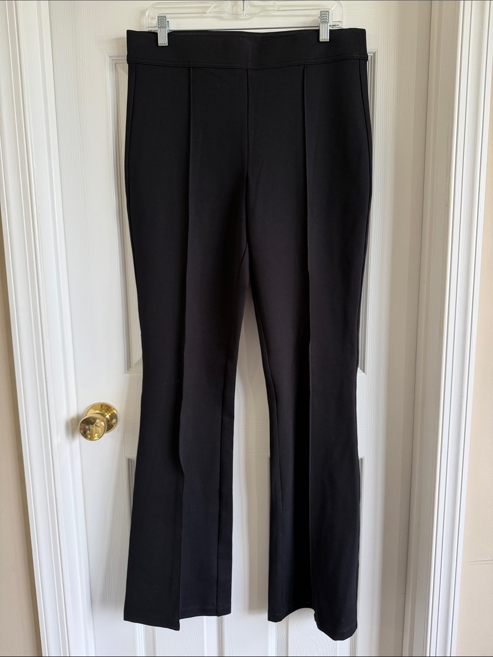 NWT LOFT Black Boot-Cut Pants with Front Crease - Tall